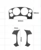 Adecuado para Chevrolet Camaro modificación interior fibra de carbono roja tazón interior de puerta pegatinas decorativas autopartes