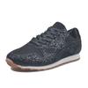 2021 Verano Nuevo Lentejuelas Comercio Exterior Talla Grande Casual Transpirable Malla Cordones Malla Profunda Tacón Bajo Tenis