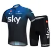 Ropa de Ciclismo Sky Traje de Manga Corta para Hombre Verano Ropa de Ciclismo de Carretera Secado Rápido Transpirable Pantalones de Ciclismo de Montaña con Tirantes Parte Superior