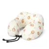 Almohada Personalizada en Forma de U de Seda Helada, Almohada Refrigerante para el Cuello, Se Puede Añadir Logo, Regalo Promocional, Almohada para Coche y Aviación, Almohada en Forma de U de Espuma Viscoelástica