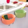Papelera creativa para colgar en la pared sin perforaciones para el hogar con tapa para baño, puerta de gabinete de cocina, cubo pequeño de plástico, venta al por mayor