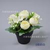 Simulación de planta verde en maceta, hortensia, brote de té, bonsái, decoración de mesa de comedor, recepción de cafetería, vestíbulo de hotel, estante de piano