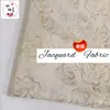 Em estoque tecido jacquard tingido na massa tridimensional côncavo ouro e prata seda rosa roupa infantil vestido