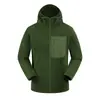 Chaqueta de Polar con Capucha para Hombre 380g Abrigo Cardigan Grueso y Cálido con Logo Forro Interior para Correr Logo Personalizado
