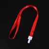 Hebilla de una pieza Cordón Engrosado Venta al por mayor Cordón para Insignia de Identificación Marca 25 Piezas/Paquete Cuerda para Colgar en el Cuello de la Tarjeta de Identificación de Empleado
