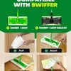 Paño Desechable para Mopa Seca Adecuado para Mopa Swiffer, para Limpieza de Pisos, Pelo de Mascota, Pelusa Larga y Eliminación de Polvo Estático