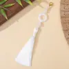 Estilo nacional borla fleco bucle anillo de correr cierre de langosta borla accesorios de decoración de ropa colgante de abanico borla colgante Hanfu broche pequeño colgante