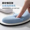 Mouse pad ergonômico com apoio de pulso de design personalizado, com acolchoamento de esponja macia, adequado como presente para uso no escritório; conjunto de apoio de pulso redondo coberto de tecido e apoio de teclado