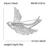 Nuevo Broche de Golondrina Hueca Brillante de Esmalte Europeo y Americano de Venta Caliente Transfronteriza Moda Versátil Joyería de Broche para Ropa de Mujer