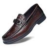 Mocasines Transpirables Suaves con Patrón de Cocodrilo para Hombres Mayores, Dropshipping Transfronterizo, Zapatos Versátiles de Suela Suave para Hombres 20618