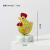 Gallo de Vidrio Hecho a Mano Giratorio Pollo Gugu Dibujo Animado Decoración del Hogar Artesanía de Vidrio para Escritorio Venta al por Mayor