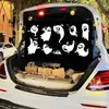Nuevo Paño de Fondo de Halloween 2024 Poliéster 90x 150cm Atmósfera de Terror Paño Colgante Decorativo para Maletero de Coche