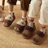 Chinelos de Algodão Infantis para Meninas 2026 Novo Estilo Outono Inverno Casa Interior Peludos Meninos Salto Fechado Em Estoque Sapatos de Algodão Atacado