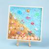 Miaojia niños diy hecho a mano crema pintura bandeja de plástico pintura padre-hijo creativo textura oceánica marco de fotos pintura paquete de material al por mayor