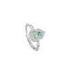 Colar de Prata Pura 925 para Mulheres, Novo Estilo Chinês, Corrente para Clavícula de Jade Africano Natural, Pingente de Cabaça Estilo Ins