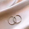 2026 Aretes de Aro Lisos Sencillos Estilo Nuevo con un Diseño Exagerado, Versátiles y Elegantes, Aretes de Lujo Ligero de Gama Alta de Nicho