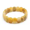 Joyería de Cristal Transfronteriza, Piedra Natural, Pulsera de Amatista de Moda para Mujer, Ojo de Tigre Multicolor con Etiqueta de Mano Facetada
