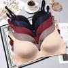 Sujetador de copa triangular para chica estudiante japonesa francesa, suave y ligero, sin aro de acero, fruncido, ropa interior femenina, venta al por mayor