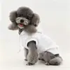 Sudadera sencilla para mascotas transfronteriza, sudadera de color gris y blanco básico para perros y gatos, ropa para mascotas pequeñas y medianas