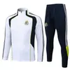 2526 Versão Retrô da Jaqueta do Uniforme de Apresentação do Real Madrid Uniforme de Futebol Manga Longa Traje Adulto do Real Madrid Uniforme de Apresentação de Jersey Outono e Inverno
