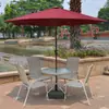 Guarda-sol de Mesa para Exterior Guarda-sol com Coluna Central Guarda-sol de Jardim Guarda-sol de Varanda para Lazer Guarda-sol de Praia de Barraca Dobrável Publicitário Grande Guarda-sol para Exterior