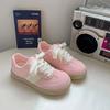 Zapatos de Entrenamiento Belde Verano 2024 Nuevo Costuras en Color Contraste Nicho Rosa Chica Zapatos Casuales Planos de Skate