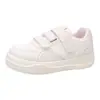 Tênis Casuais de Couro Confortáveis Modelo 2026 com Color-Blocking e Tiras de Velcro, Estilosos e Versáteis