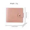 Cartera para Mujer, Estilo Corto, Multifuncional, Simple, Delgada, Estilo Hebilla, Portabilletes Plegable, Billetera Pequeña Compacta, Cartera, Portabilletes