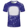 2022 nueva camiseta de manga corta para hombre y mujer con patrón de moda de transferencia térmica 3D personalizado de cuello redondo