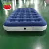 Colchão de Ar Inflável de PVC Personalizado de Fábrica com Buraco Duplo para Puxar com Base Baixa Camada Única Gêmea com Revestimento