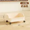 Caja de almacenamiento de libros con ruedas para dormitorios estudiantiles y aulas, cesta de almacenamiento debajo del escritorio para mochilas, caja organizadora de libros para escuela secundaria