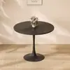 Mesa Redonda Pequena de Negociação Estilo Nórdico Branco Combinação de Mesa e Cadeira para Loja de Chá com Leite Café Mesa de Jantar Tulipa