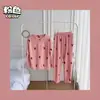 Pijama de Fleece Coral para Mulheres, Outono/Inverno Espessado Fofo de Flanela Roupa de Casa, Pode Ser Usado Fora, Conjunto de Cardigan com Mangas Longas e Robe