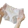 Calcinha Feminina de Cintura Média Fina, Respirável, Sexy, que Cobre o Quadril, Não Aperta, Renda Doce e Macia Estilo Japonês para Mulheres