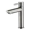 Torneira de Aço Inoxidável 304 com Cuba Única Elevada Fria para Banheiro Doméstico Lavatório para Lavar as Mãos e o Rosto Torneira de Cuba Quente e Fria