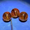 Ágata Grabado con Texto, Ágata Roja Natural Grabado con Estampado Dorado, Amuletos de Paz Cuentas Redondas, Pulsera DIY, Cuentas Budistas, Patrón Bagua Mayoreo