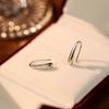Pendientes de plata de ley S925 con forma de gota de agua, ligeros y lujosos, con personalidad avanzada, para otoño e invierno.