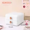 Caixa de Armazenamento de Mesa Estudante Pequeno Rack de Armazenamento Gaveta Simples para Crianças Artigos Diversos Acessórios de Cabelo Papelaria Porta-Canetas de Mesa Armário