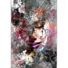 Aliexpress Mulheres Africanas Coloridas Pintura a Óleo Arte de Personagem Abstrato Estudo Entrada de Restaurante Núcleo de Pintura Decorativa