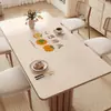 Mantel a Prueba de Aceite, Impermeable, No Requiere Lavado, Anti-Quemaduras, Vidrio Suave PVC Mantel para Mesa de Comedor, Lujo Ligero, Sensación de Alta Gama, Mantel para Mesa de Café de Sala de Estar, Mantel