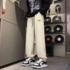 Pantalones deportivos de chándal vintage retro National Fashion con cordón para hombre 2024 primavera y otoño holgados casuales con caída y tobillo atado