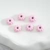 Cuentas de calabaza de aleación de 8 mm con agujero para hilo de color pintado, cuentas sueltas para bricolaje, cadena para teléfono móvil, pulsera, collar, llavero, accesorios de joyería