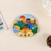 Hebei Qiantangshan Cidade Shanhaiguan Ímã de Geladeira de Madeira Cidade Cultural e Criativa Magnético Criativo 3D Souvenir Turístico Personalização