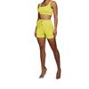 Comercio exterior Europa y América Amazon conjunto de dos piezas de chaleco de yoga y shorts para mujer XX0193