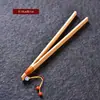 Corda Amarrada à Mão, Prendedor de Chá de Bambu Natural, Anti-Escaldante, Antiderrapante, Prendedor de Xícara de Chá, Pinça com Borla Chinesa, Acessórios para Conjunto de Chá Kung Fu