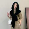 Bufanda para mujer de invierno, moderna, versátil, con capucha, chal, prenda exterior, gruesa, cálida, larga, de alta calidad