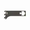 Clip de soporte de tubo cuadrado de acero inoxidable, poste de escalera del pilar A, soporte de barra horizontal de montaje positivo, accesorios de expositor para tienda de ropa, inserto