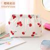 Bolsa de armazenamento de batom feminino portátil estilhaços fechamento automático impressão bolsa de cosméticos mini bolsa de troca de chave