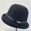Chapéu Balde da Moda Versátil Estilo Socialite Outono e Inverno Novo Estilo Hepburn de Alta Qualidade Quente e à Prova de Frio Afina o Rosto