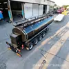 Exportación transfronteriza de camión cisterna de transporte de asfalto de 4 ejes, camión cisterna de transporte de petróleo, camión cisterna de mortero seco para cenizas volantes